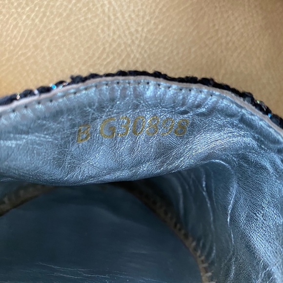 Chanel Slvr/Black Espadrilles Lambskin & Tweed - Picture 4 of 13